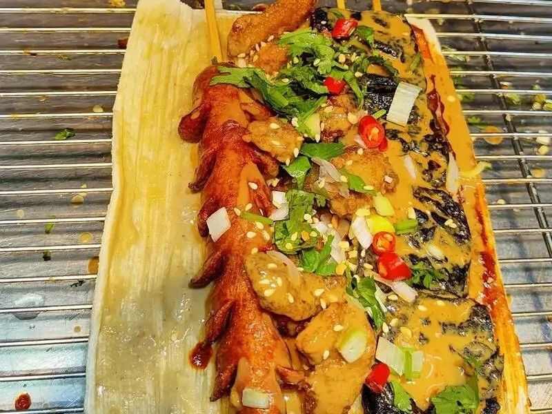 冷面卷臭豆腐