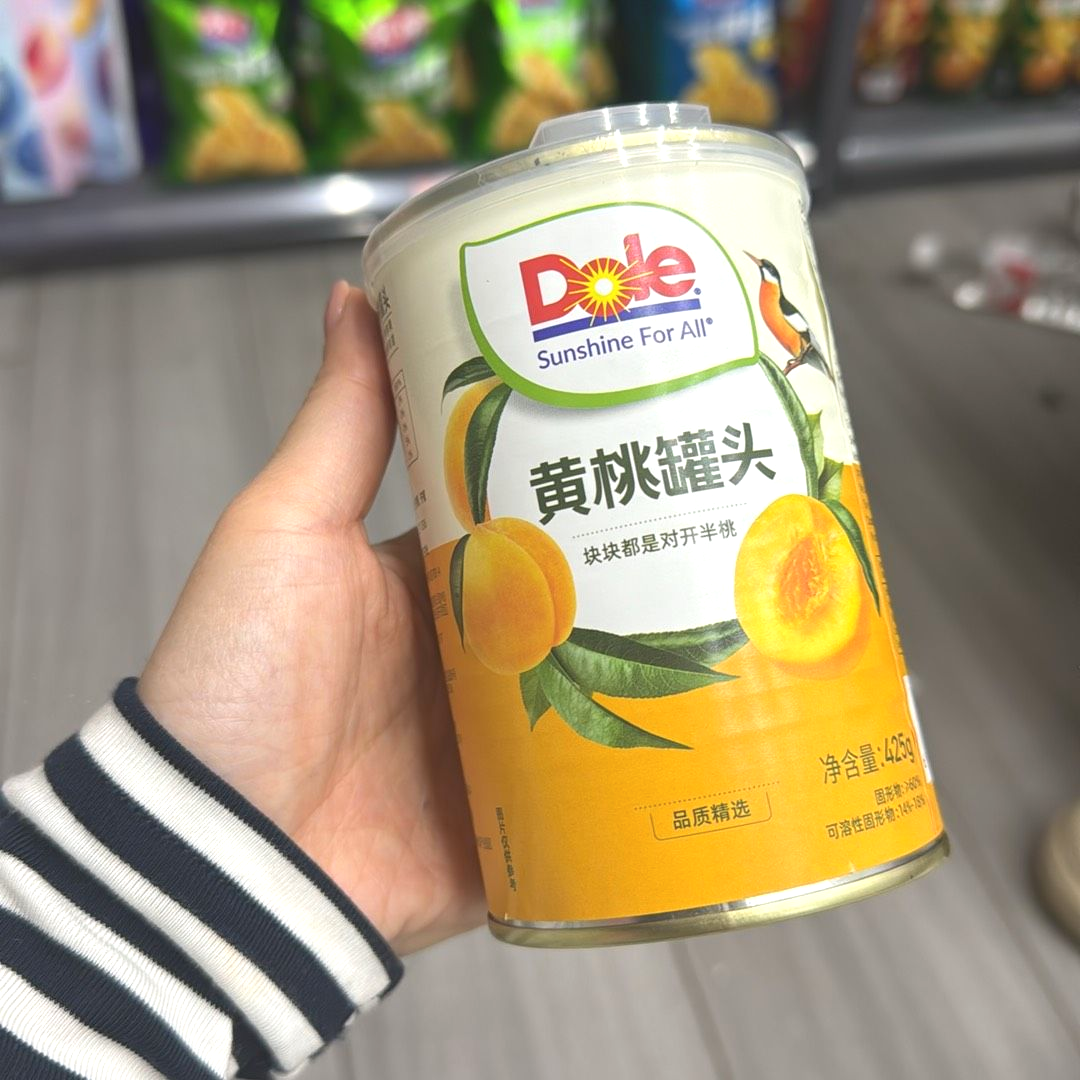 都乐糖水型黄桃罐头425g