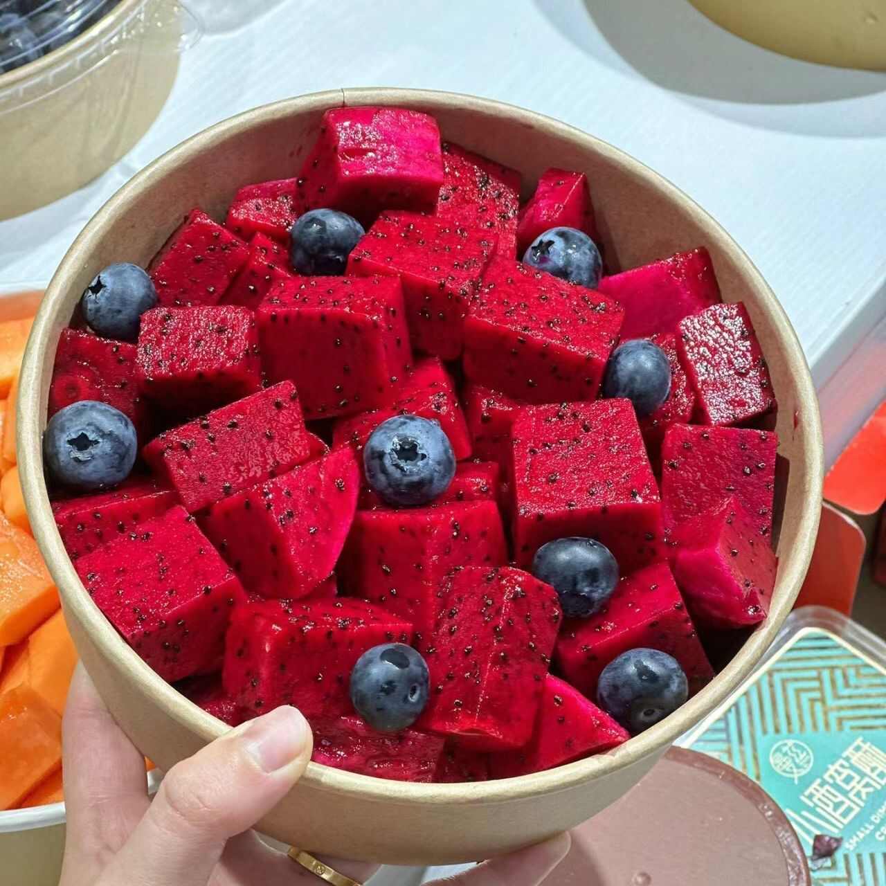 火龙果加蓝莓500g