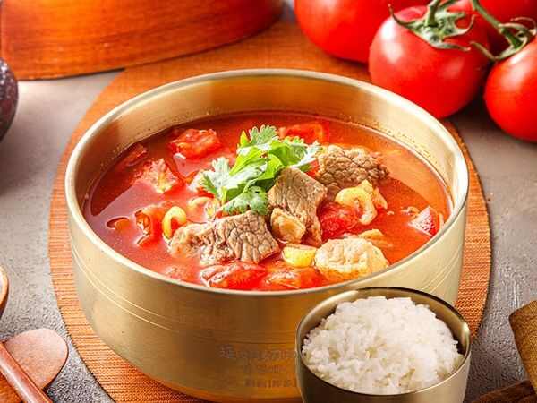 牛肉柿子汤+米饭(6两)