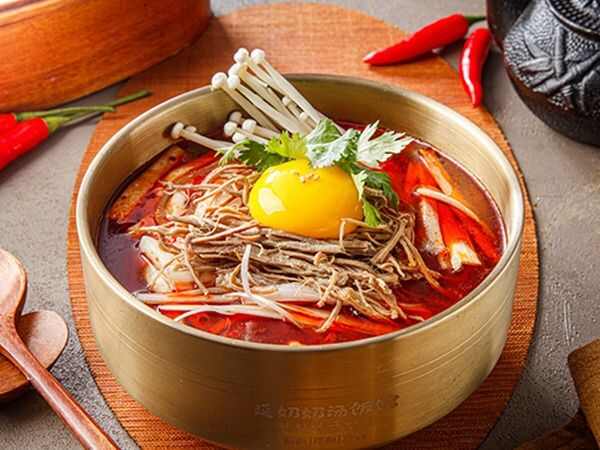 辣牛肉丝汤（无米饭)