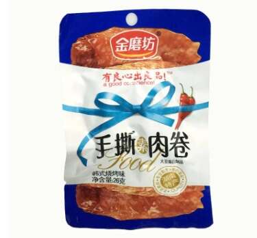 金磨坊 烧烤味手撕素肉卷 26g/袋