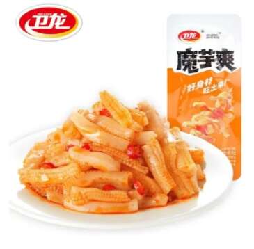 卫龙 魔芋爽 麻辣味素毛肚 休闲小包零食解馋小零食