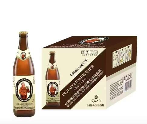 450mlx12瓶教士啤酒德国风味精酿啤酒 瓶装