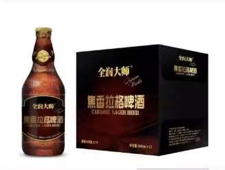 全润大师焦香拉格啤酒500ml*12瓶 瓶装