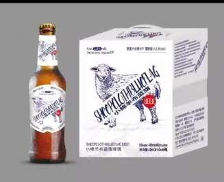 小棉羊布蓝旗啤酒460ml*6瓶 瓶装